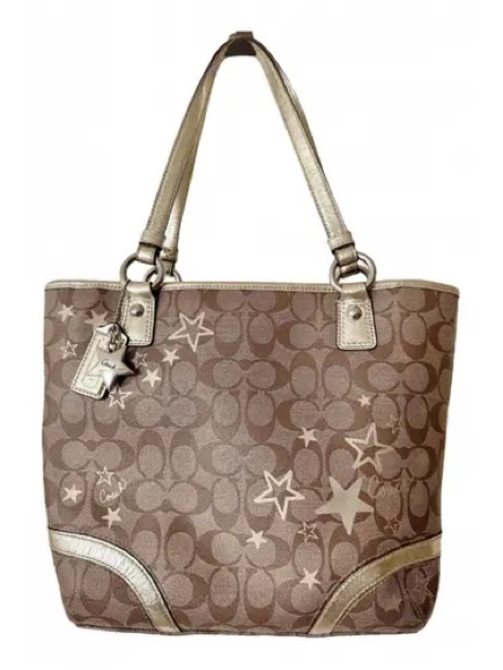Coach Signature Heritage Star Tote